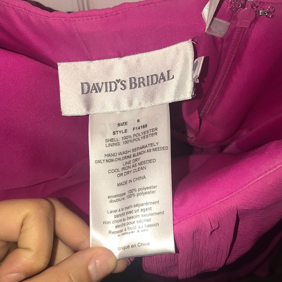 Size 6  Pink Strapless Dress - Picture 2 of 3